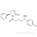 (4S) -3 - [(5S) -5- (4-Fluorofenil) -5-hidroxipentanoil] -4-fenil-1,3-oxazolidin-2-ona CAS 189028-95-3